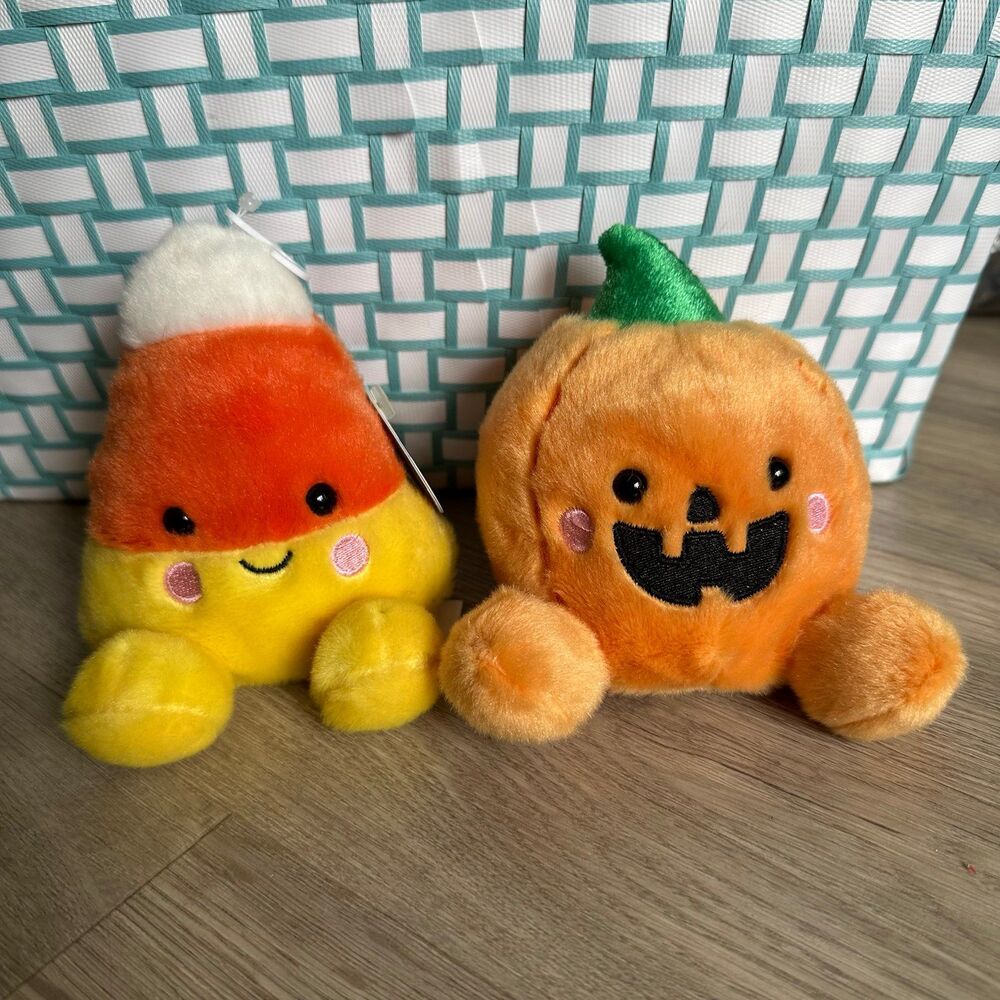Aurora World Palm Pals Halloween Candy Corn & Jack O’Lantern Carved Pumpkin